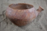 Early Bronze I Age Cross Hatched Spouted Bowl