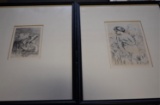 2 Renoir Re-strike Etchings 