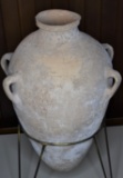 Iron Age II C mid 8th Century BCE Large Food or Oil Storage Jar w/ 4 Handles
