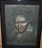Beethoven Bronze Wall Plaque by Bill Mack