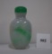 Jadeite Snuff Bottle Icy White/Green Splashes Circa 1840-1880