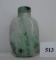 Chinese Green & Grey Jade Snuff Bottle