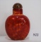 19th Century Red Snuff Bottle