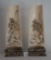 Pair of Chinese Carved Ivory Arm Rest circa 1850-1860