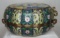 Scalloped Cloisonné Covered Box 18 in.