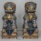 Pair of Cloisonné Foo Dogs (Lion Dogs) Sitting