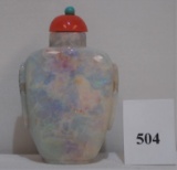 Fiery Opal Snuff Bottle