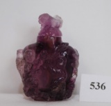 Chinese Small Amethyst Snuff Bottle