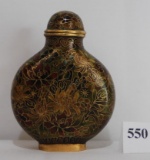 Chinese Cloisonné  Enamel Snuff Bottle W/ Millefleur