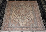 Large Wool & Cotton Rug 57 x 83 inches