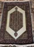 Silk/Silk Like Hand-knotted Khyber Art Emporium Rug 2.6 x 4.4 ft.