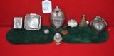 Lot of 8 Silver Dresser & Pill Boxes