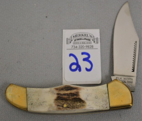 Prototype 1980 Taylor Cutlery Elk Horn