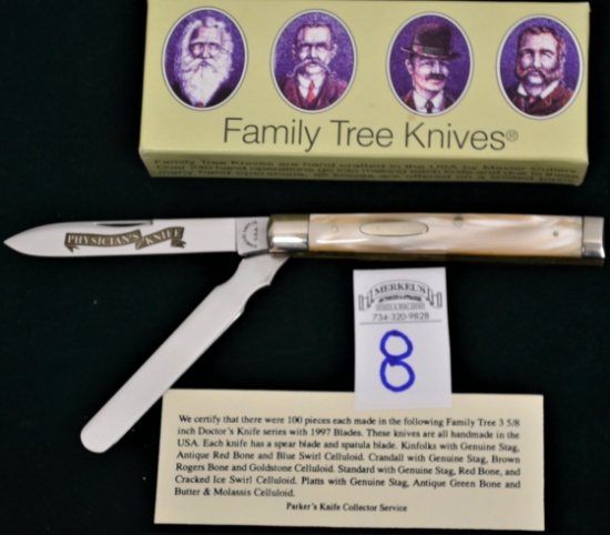 1997 Parker's Family Tree 3 5/8" Physicians Knife.