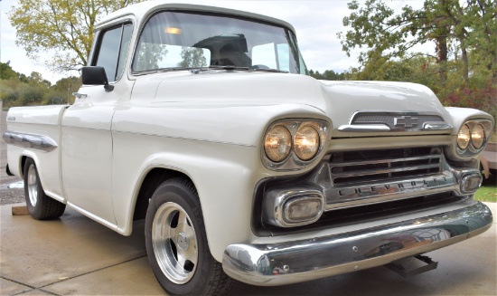 Outstanding 1959 Chevrolet Apache Fleetside Custom Pick Up Truck