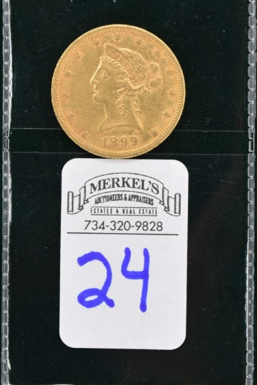 1899 $10 Liberty Gold Eagle Coin