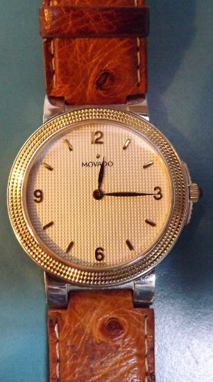 Movado Men's Wrist Watch, Quartz, Sapphire Crystal