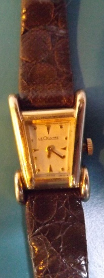 Le Coultre Aristocrat Ladies Wrist Watch With Leather Band
