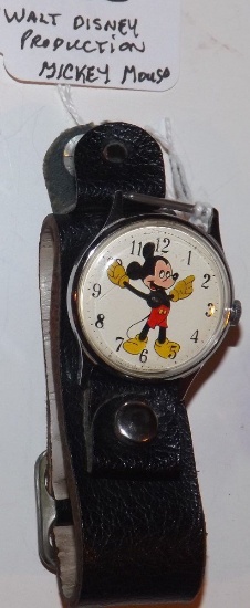 Marked "Walt Disney Production" Mickey Mouse Wrist Watch