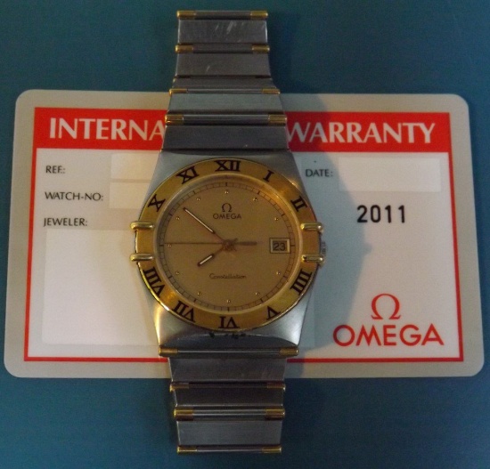 Omega Constellation Men's Wrist Watch With Box