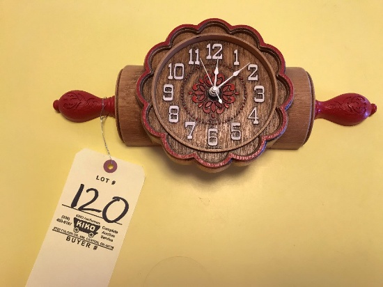 Rolling Pin Clock, Victorian Mail Holder, Landscape Print, Card Holder