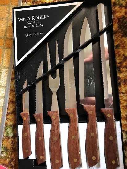 Flint Cutlery Set, Knives, New And Used