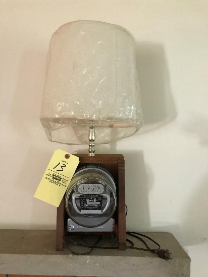 Custom Westinghouse Electric Meter Lamp 24.5" Tall