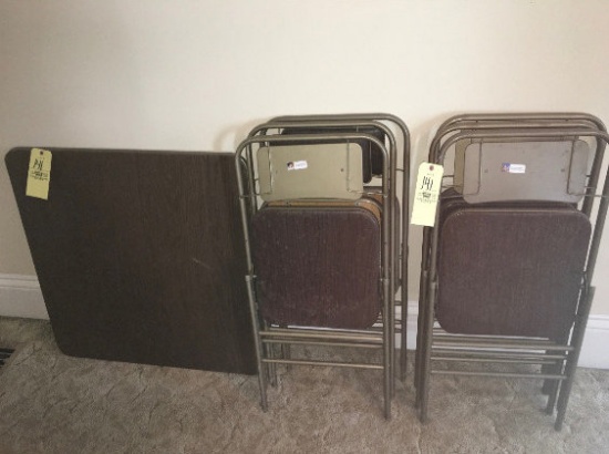 Samsonite Card Table With 6 Chairs