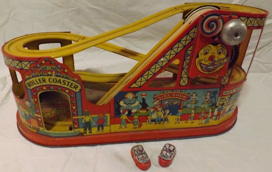 Chein Roller Coaster with Two Cars
