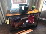 Smith Corona typewriter & decor, luggage