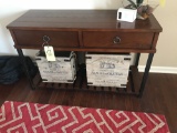 2-drawer metal base sofa table 44