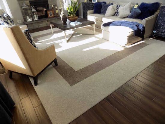 Custom-made area rug