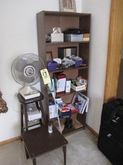 Bookcase - fan - stool - doll - clippers - blankets - etc.