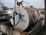 1500GAL FUEL TANK W/DYKE AND TUTHILL PUMP AND FILLRITE METER