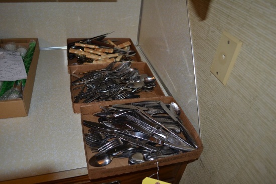 3 Boxes Of Flatware
