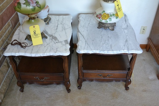 Pair Of Provicial-Style End Tables