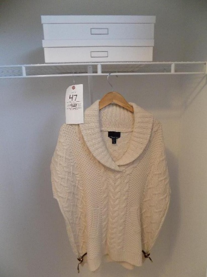 Ladies Sweater and Storage Boxes