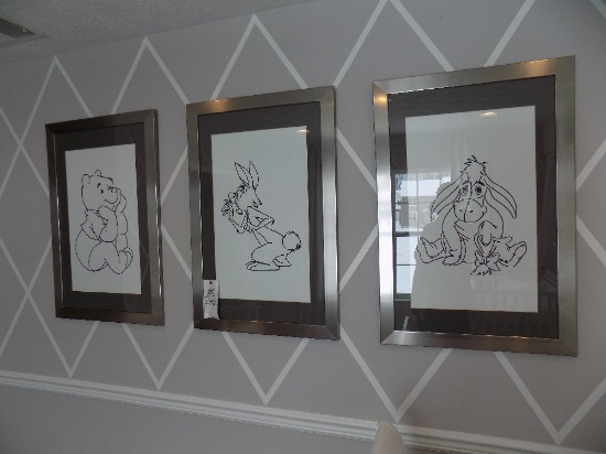 (4) Framed Prints and Picture