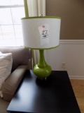 Pair of Green Table Lamps