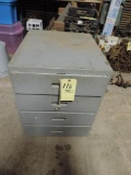 4-Drawer Wood Cabinet - Steel Box