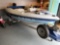 1989 Bayliner Capri boat w/1989 Force 50HP outboard motor and trailer, shade canopy, clean