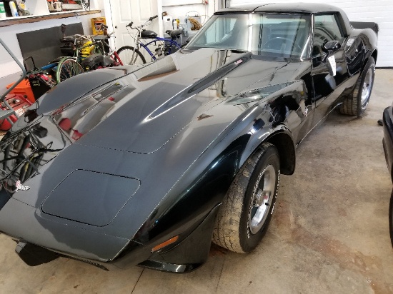 1979 Corvette L-82, T-top, hot rod 355, shows 92,804 miles