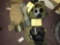 3 Gas masks with bags and opperating manual