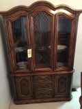 Glass Hutch w/Contents