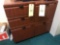 Wood File Cabinet On Casters