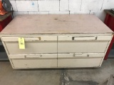 Large Wood 4-Drawer Cabinet