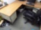 Metal L Shaped Desk w/ Office Chair
