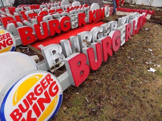 (2) Burger King Signs