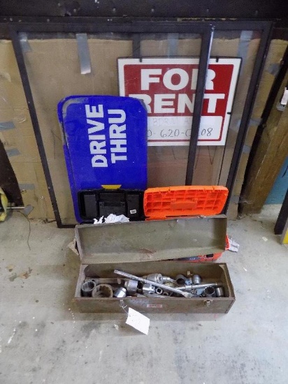 Burger King Drive Thru Signs, Craftsman Sockets, Assorted Hand Tools