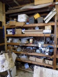 Contents of Shelving inc. Rims, Toolboxes. Alum. Angle Pieces, Bolt Stock, Electrical Hardware